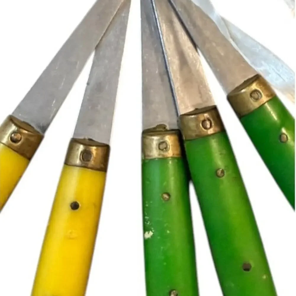 Vintage French Bistro 3-Tine Table Forks Set of 5 Made in France